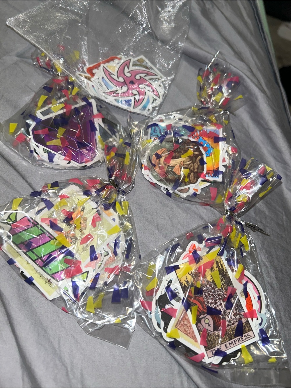 Bundle of 100 Miscellaneous Fun Mystery Stickers